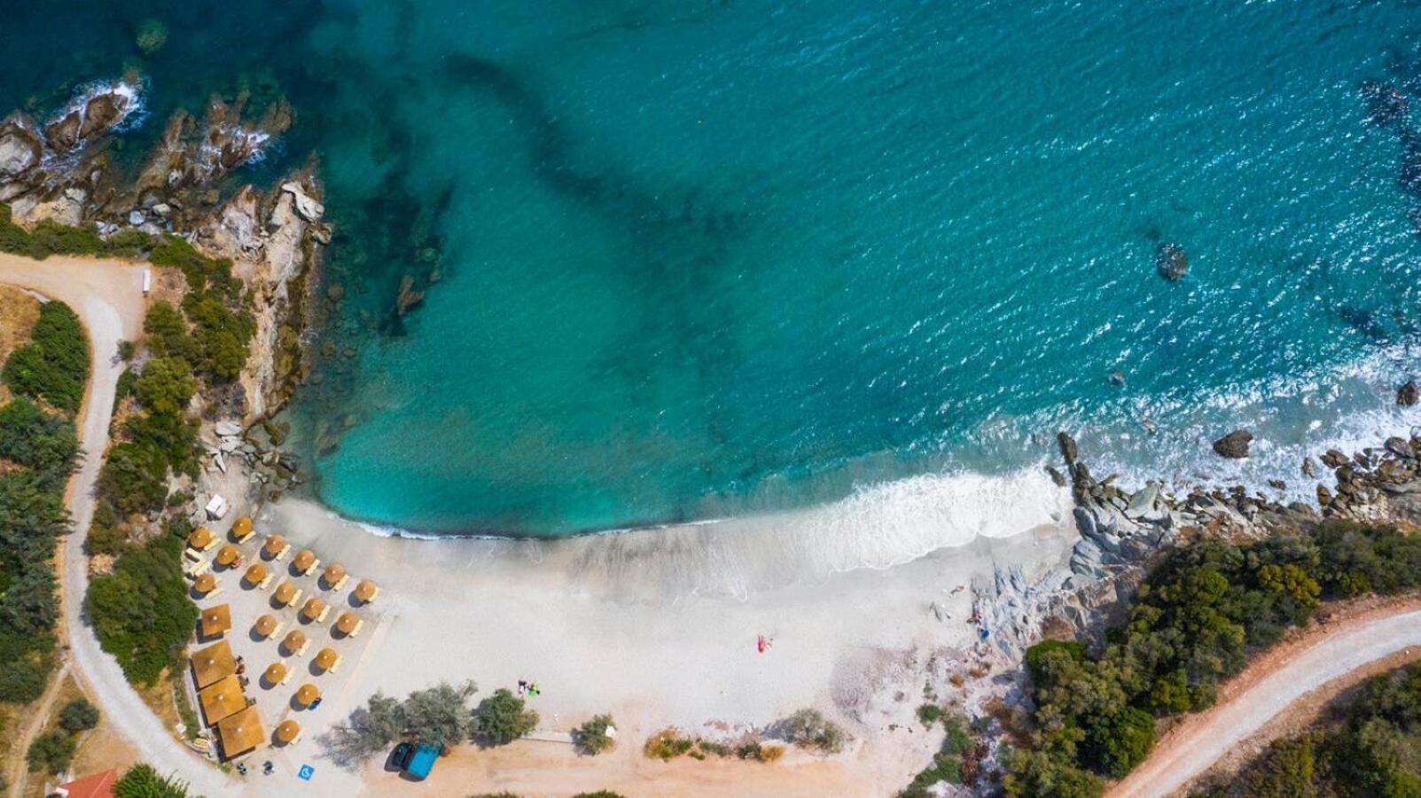 Aegean Beachfront Petriaí Exterior foto
